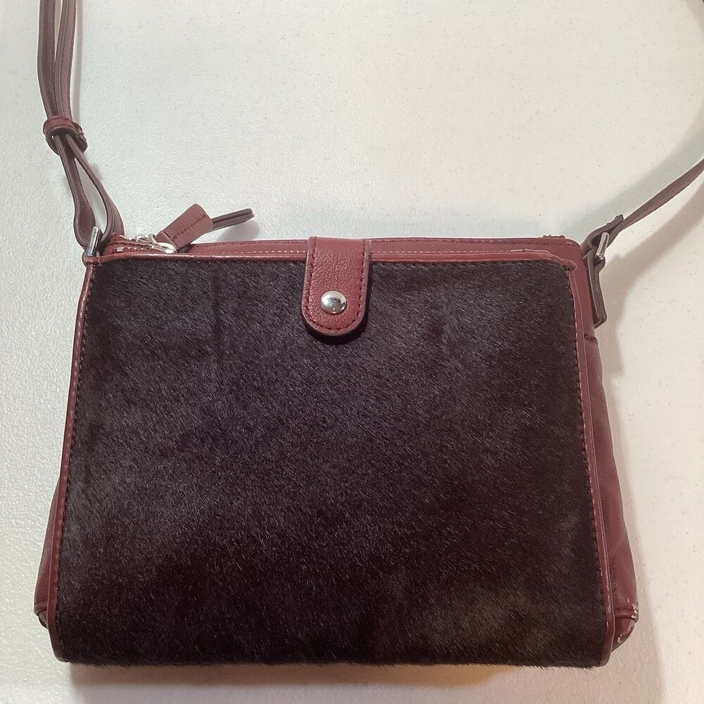 Margot Leather and Horsehair Crossbody Bag Purse Accessories New York